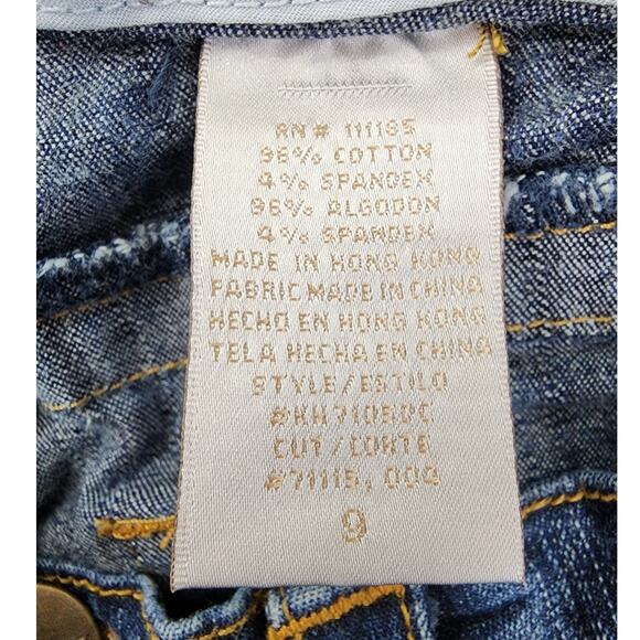 Vintage Y2K Baby Phat Jeans Womens 9 Juniors Blue Faded Low Rise Flare Stretch - Picture 11 of 16